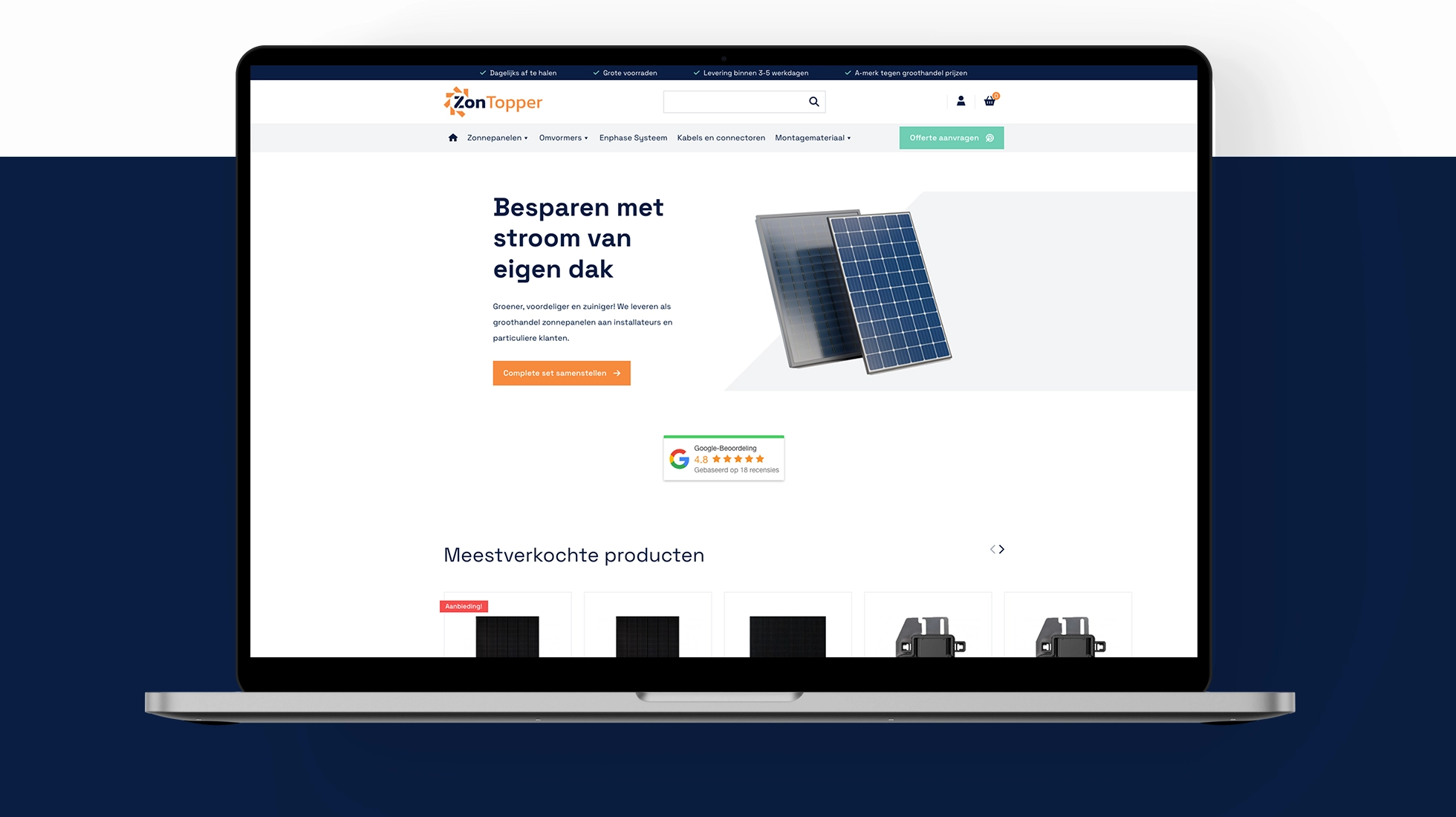 WooCommerce webshop ontwikkeling zontopper.nl