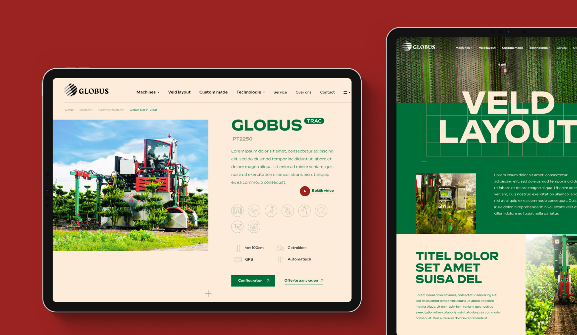 website globus machines